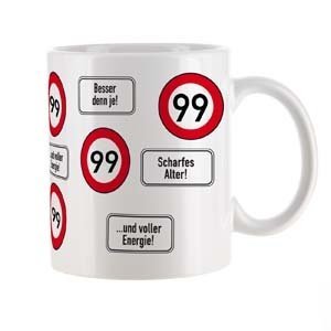 gro??e Kaffeetasse zum 99.Geburtstag mit