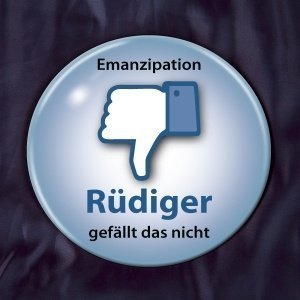 großer Button mit Daumen, Wunschname und