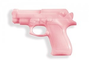 GUNS IN ROSES Handseife in Pistolenform, rosa