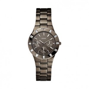 Guess Damenuhr Glisten Grau W0027L1