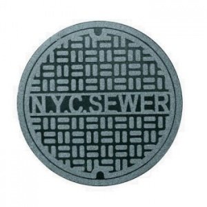 Gullydeckel-Fußmatte New York City