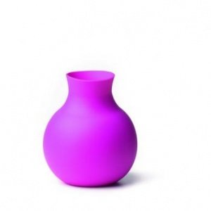 Gummi-Vase klein pink