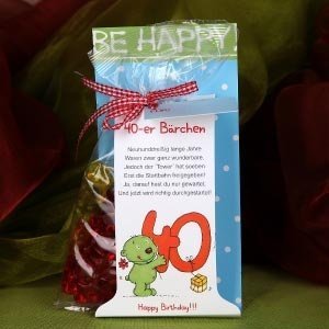 Gummibärchen zum 40. Geburtstag