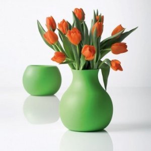 Gummivase limette groß