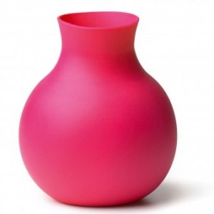 Gummivase neo red groß