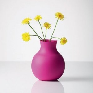 Gummivase pink klein