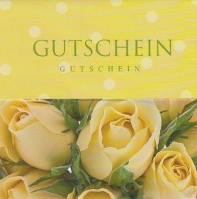 Gutschein Gelbe Rose