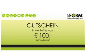 Gutschein im Wert von €100