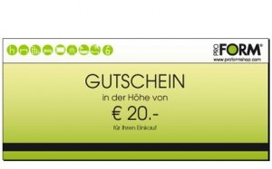 Gutschein im Wert von €20