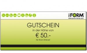 Gutschein im Wert von €50