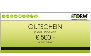 Gutschein im Wert von €500