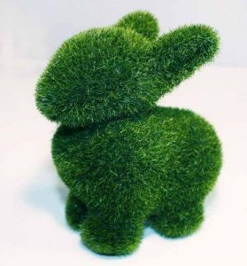 HAAC Hase Grasfell Gras Optik Osterhase 