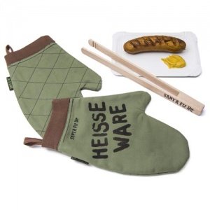 HANDLANGER-SET Kochhandschuh-Paar + Gril