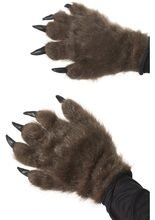Haarige Monster-Handschuhe, braun