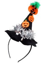 Haarreif mit leuchtendem Hexen-Hut schwa