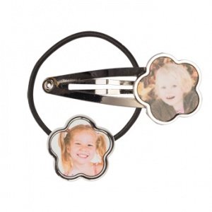 Haarspange und Haargummi - Blume