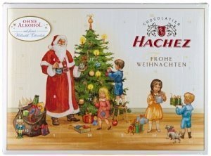 Hachez Adventskalender mit Vollmilch Sch