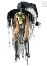 Hängender Hexenkopf Deko 120cm