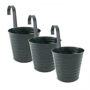 Hängetöpfe, 3er-Set anthrazit