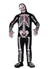 Halloween Blutiges Skelett Knochen Kostü