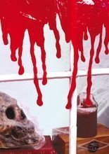 Halloween Fensterdeko Blutspuren