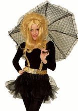 Halloween Gothic Spitzenschirm schwarz