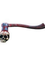 Halloween Horror Axt in Totenschädel