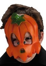 Halloween Kürbis Kinder-Maske zackig