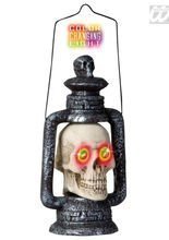 Halloween Laterne mit Totenkopf