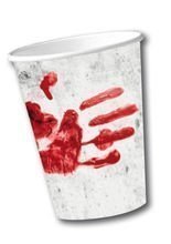 Halloween Party Becher Blutige Hand 200m