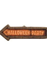 Halloween Party Wegweiser Schild
