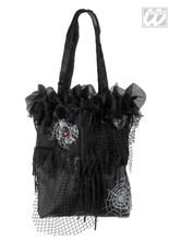 Halloween Rüschen-Handtasche Spinnennetz