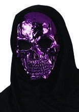Halloween Schädel Totenkopf Chrom Maske 