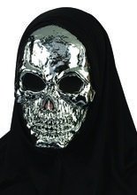 Halloween Schädel Totenkopf Chrom Maske 