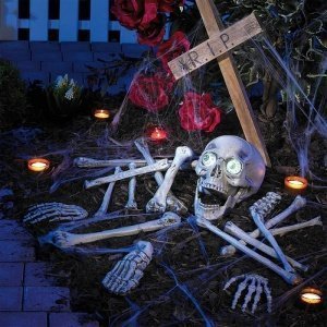 Halloween-Skelett mit Sound