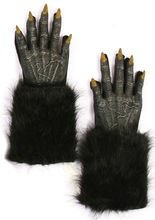 Halloween Werwolf Handschuhe schwarz