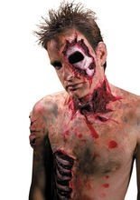 Hals-Wunde Zombie Halloween-Latexapplika