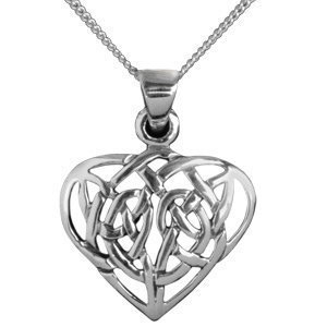 Halskette "Celtic Heart", Silber