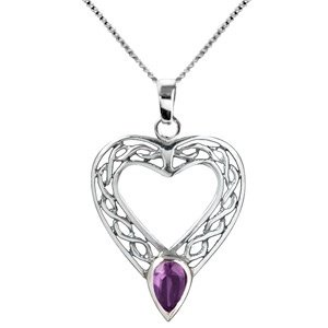 Halskette "Celtica Heart", Silber