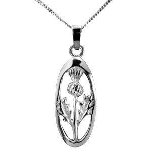 Halskette "Thistle", Silber