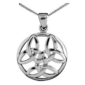 Halskette "Triple Trinity Knot", Silber