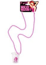 Halskette mit Penis-Schnapsglas Junggese