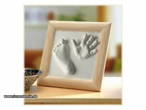 Hand und Fuß Abdruckset im Bilderrahmen 