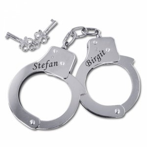 Handschellen mit Gravur