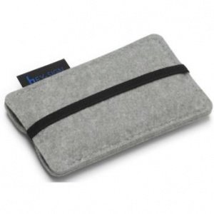 Handy-Etui aus Filz hellmeliert von Hey 