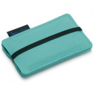 Handy-Etui aus Filz pastelltürkis von He