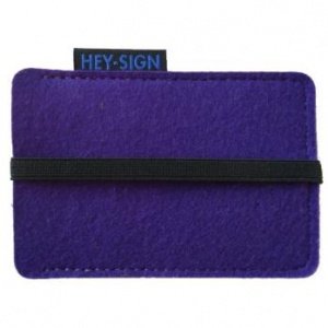 Handy-Etui aus Filz violett von Hey Sign
