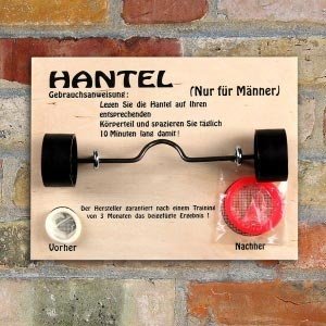 Hantel *Nur für Männer!*