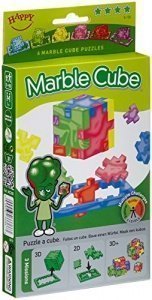 Happy - Marble Cube 6-pack cardboardbox, 3D-Puzzlewürfel mit Schwierigkeitsgrad "sehr schwer", 6 St