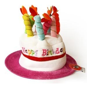 Happy Birthday Tortenhut in pink